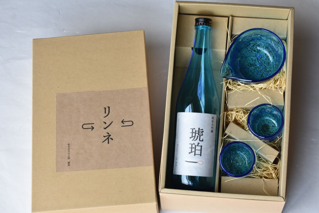 贈答【酒器セット「リンネ」スカイ】
