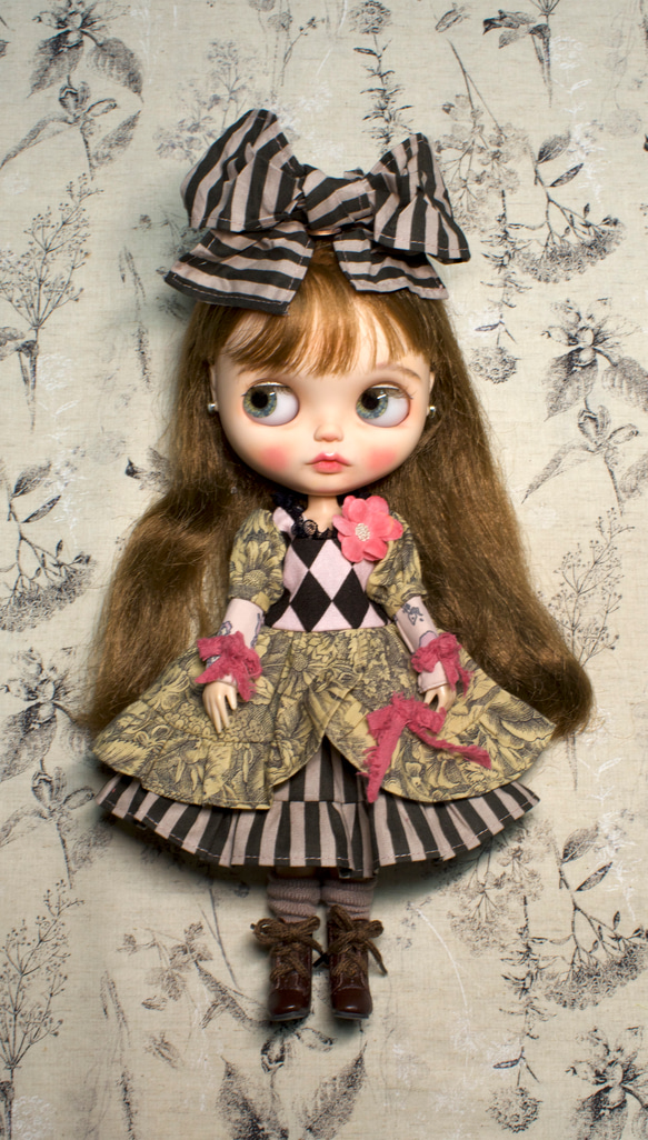 ❤️ブライスアウトフィット❤️ 3点帽子付き素敵なお洋服セット