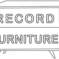 LPレコード収納 | アクリル付き扉 | おしゃれなキャビネット | レコードラック・ディスプレイ棚・ターンテーブル台 9枚目の画像