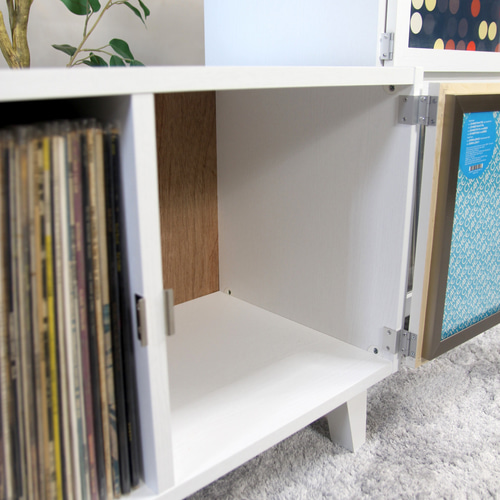 LPレコード収納 | アクリル付き扉 | おしゃれなキャビネット
