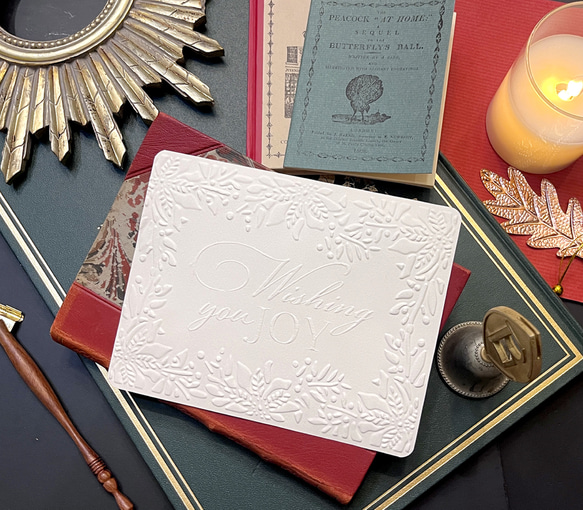 エンボスXmasカードセット 1枚目の画像