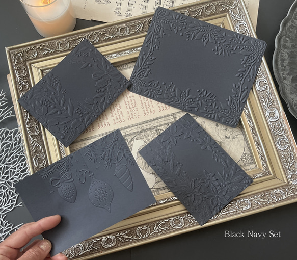 エンボスXmasカードセット 4枚目の画像