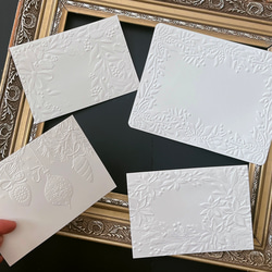 エンボスXmasカードセット 8枚目の画像