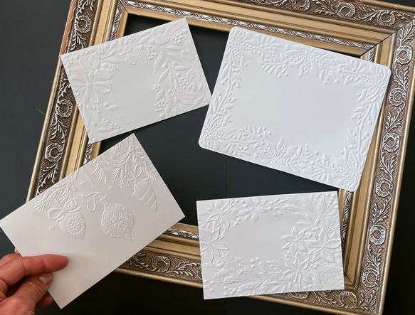 エンボスXmasカードセット 8枚目の画像