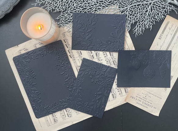 エンボスXmasカードセット 6枚目の画像