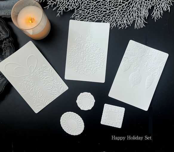 エンボスXmasカードセット 3枚目の画像