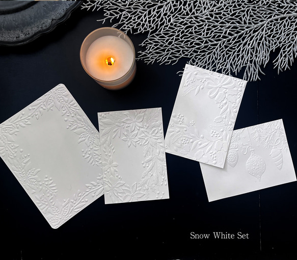 エンボスXmasカードセット 5枚目の画像