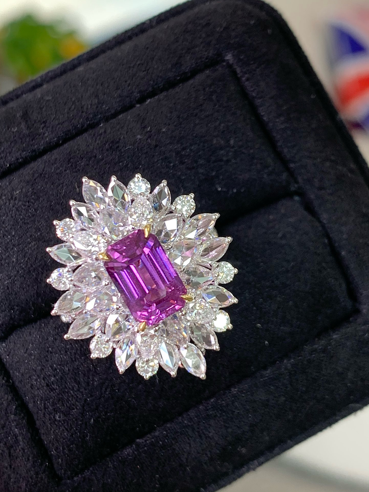 売れ筋商品お見逃しなく バイオレット 天然ダイヤモンド 天然パープルサファイア 」K18 アクセサリー