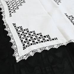 GRモノグラム刺繍 ダマスク織 ナプキン フランスアンティーク 生地