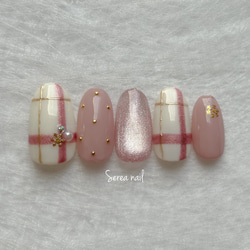 m*nl♡ページ オーダー ネイルチップ No.04 サイズオーダー ネイルチップ ふぇみー ネイルチップ（つけ爪