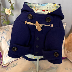ハンドメイド　ダッフルコート　オーダー小型犬 犬服コート Lサイズ Mサイズ各一着 ダッフルコート ペット服