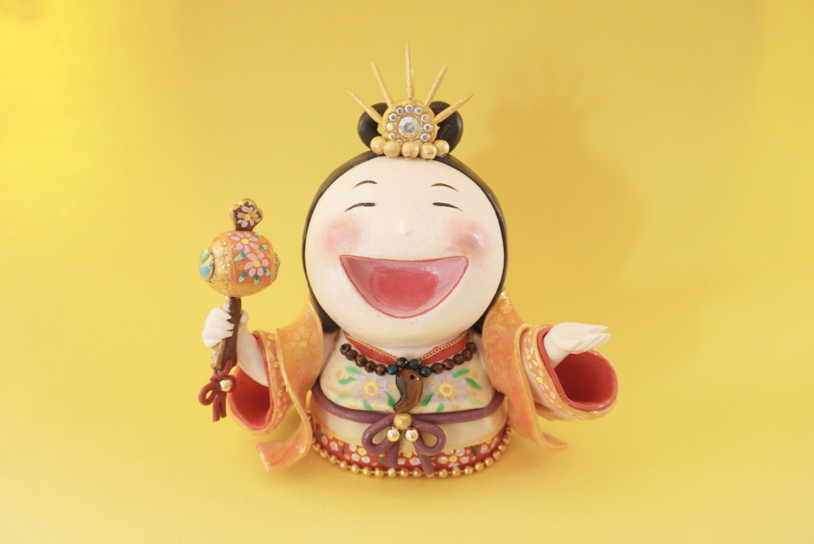最も  張り子人形　アマテラスオオミカミ【天神海人作】 工芸品