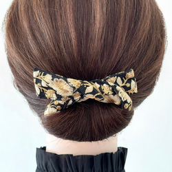 no.98 ハンドメイド　デニムとレースリボンのアンティーク調ヘアアクセサリー no.98 ハンドメイド デニムとレースリボンのアンティーク調ヘア