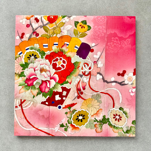 専用◽️002春 着物のファブリックパネル(3セット) サステティナブル 和モダン mic319_fab-roy-p-03