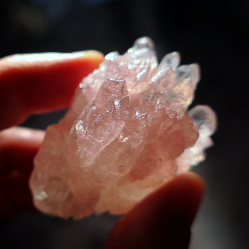 一点物】ローズクォーツ クラスター フラワー 181.00ct｜原石・鉱物