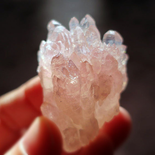 一点物】ローズクォーツ クラスター フラワー 181.00ct｜原石・鉱物