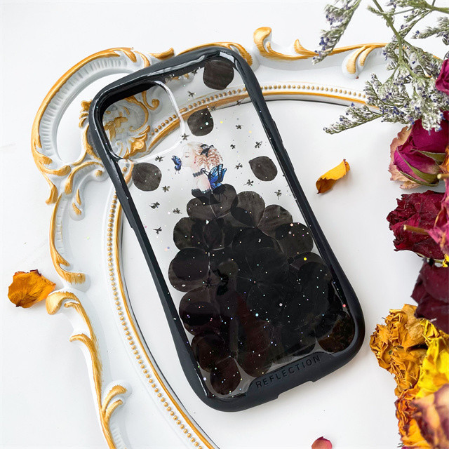 紫陽花（あじさい）iFace風押し花スマホケース iPhoneのみ対応 手帳型 iPhone17 iPhone17Pro