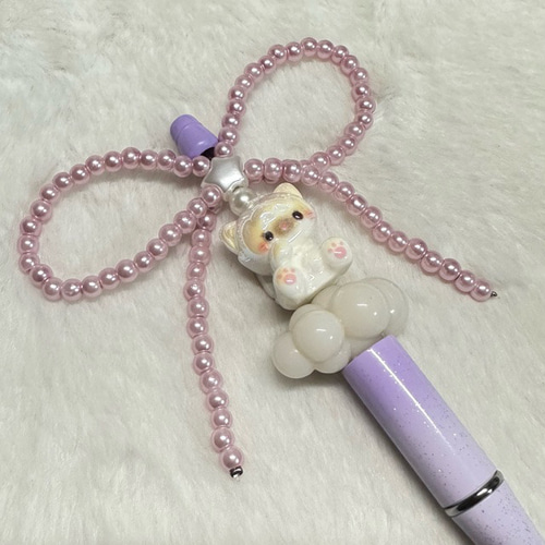 ☆ 大きめ アンティーク調✨パール♡ビーズがま口☆ アイボリー色 MIYUKI Bijoux コットンパール 8mm 20個入 | 手芸センター