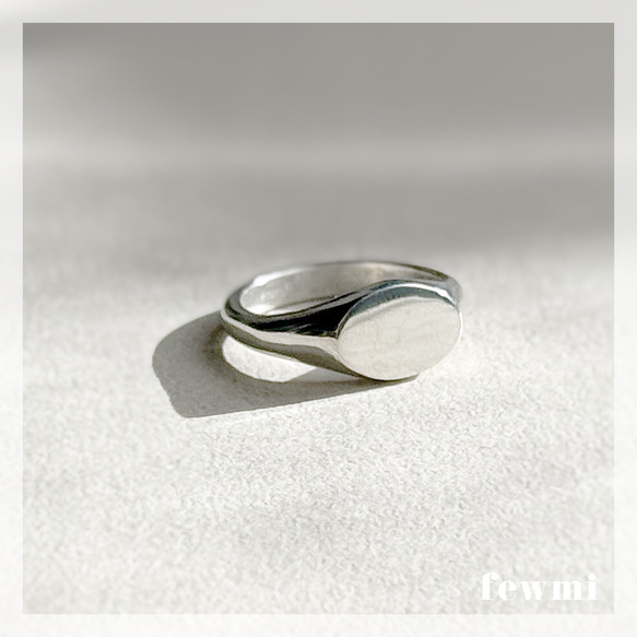 コンビ】 Oval L Combi Signet Ring – K1820 ATELIER
