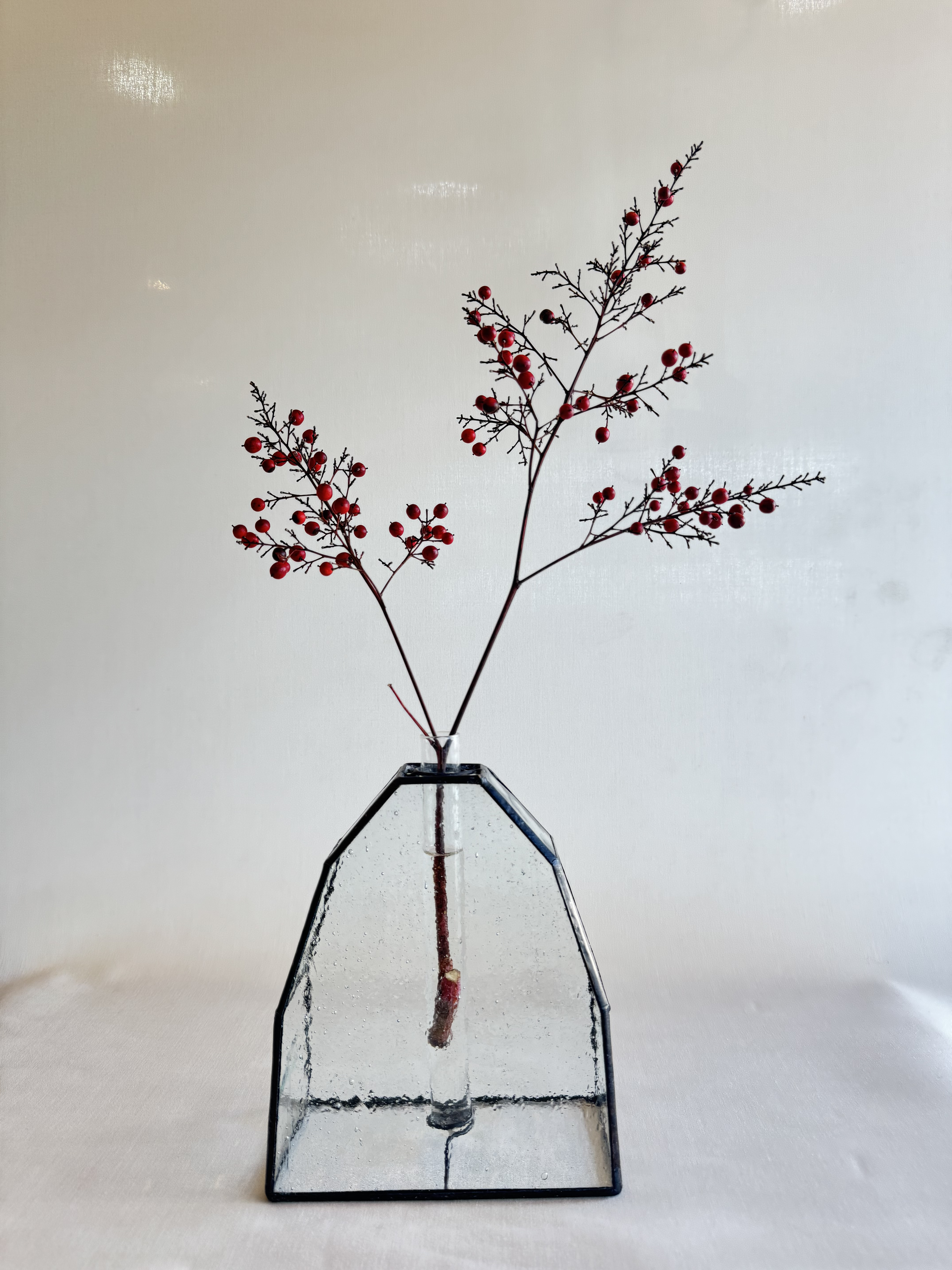 mountain ステンドグラス　一輪挿し　花瓶　花器　※草木は付属していません