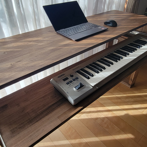 オーダーメイド】DTMデスク S110-45 DAW スライドテーブル(300