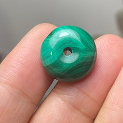 RS9-03 天然マラカイト 平安守り 玉壁 孔雀石 クジャク石 ルース