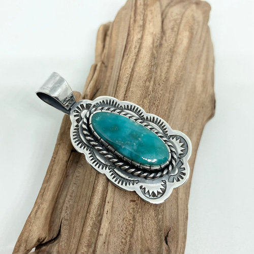 キングマン ターコイズ トルコ石 シルバー ネックレス