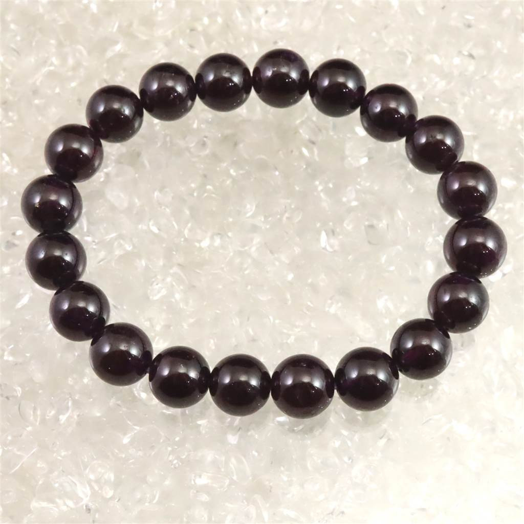 ロードライト ガーネット AA+  9mmブレスレット 32.0ｇ #51584