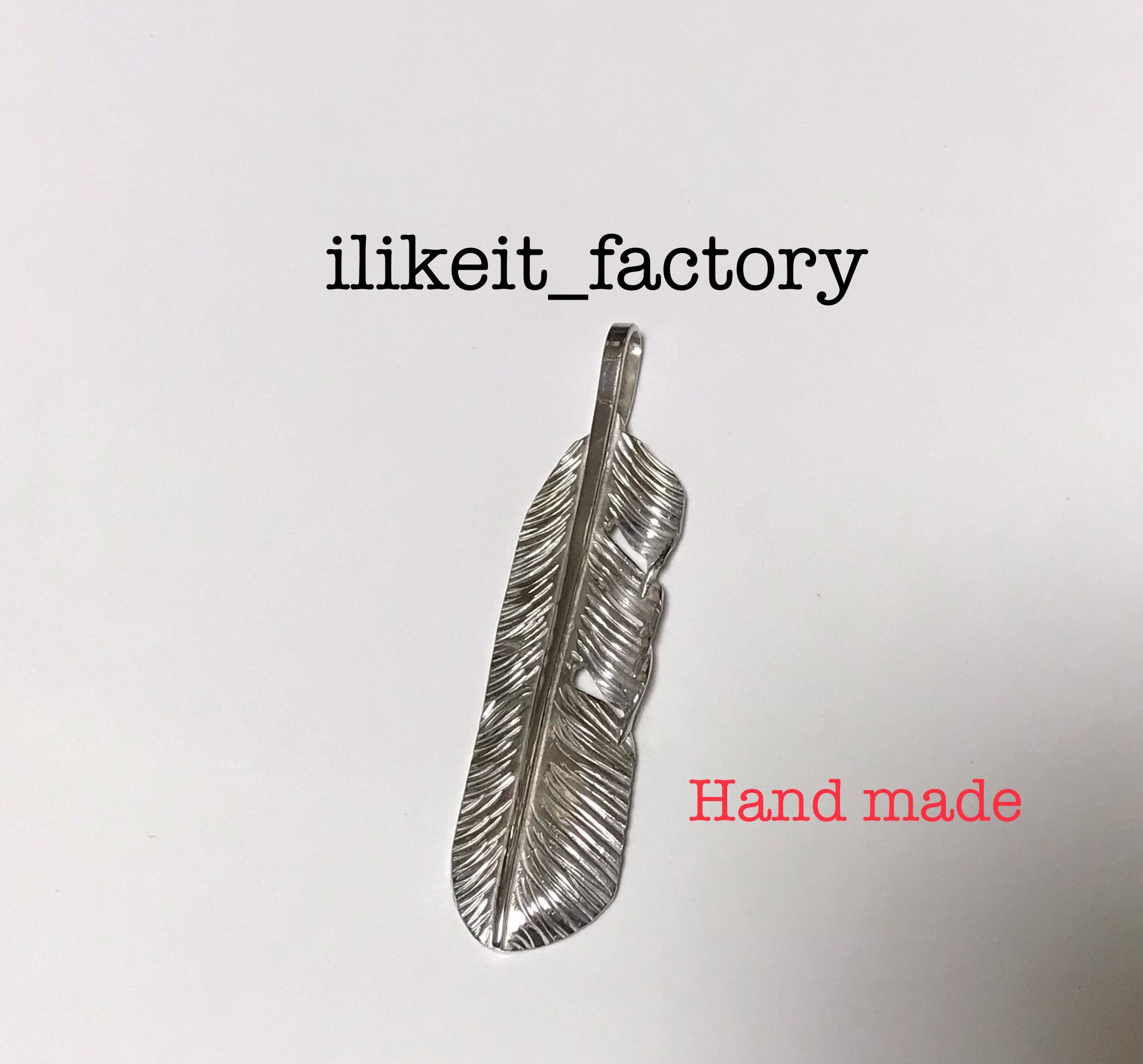 シルバーフェザー　straight  ilikeit_factory ハンドメイド 7,700円