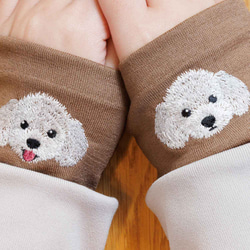 狗狗臂套：白色玩具貴賓犬款 + 4 款限量版顏色，日本製造，100% 羊毛腕巾，禮品 第4張的照片