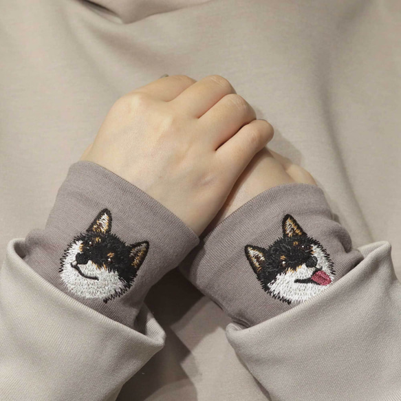 狗狗護臂：柴犬黑色款 + 4 款限量版顏色，日本製造，100% 羊毛腕巾，禮品 第2張的照片