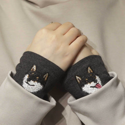 狗狗護臂：柴犬黑色款 + 4 款限量版顏色，日本製造，100% 羊毛腕巾，禮品 第4張的照片