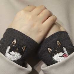 狗狗護臂：柴犬黑色款 + 4 款限量版顏色，日本製造，100% 羊毛腕巾，禮品 第3張的照片