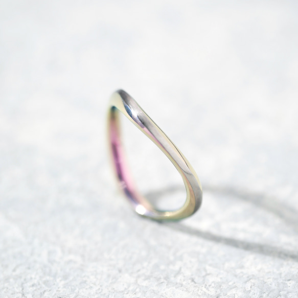 純チタン製リング ゆらぎ 名入れ・刻印 指輪・リング Arikata 通販