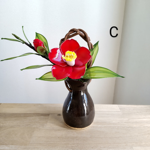 椿　アメリカンフラワー（ディップフラワー） 49463fc8aa36686431bedc830d7237