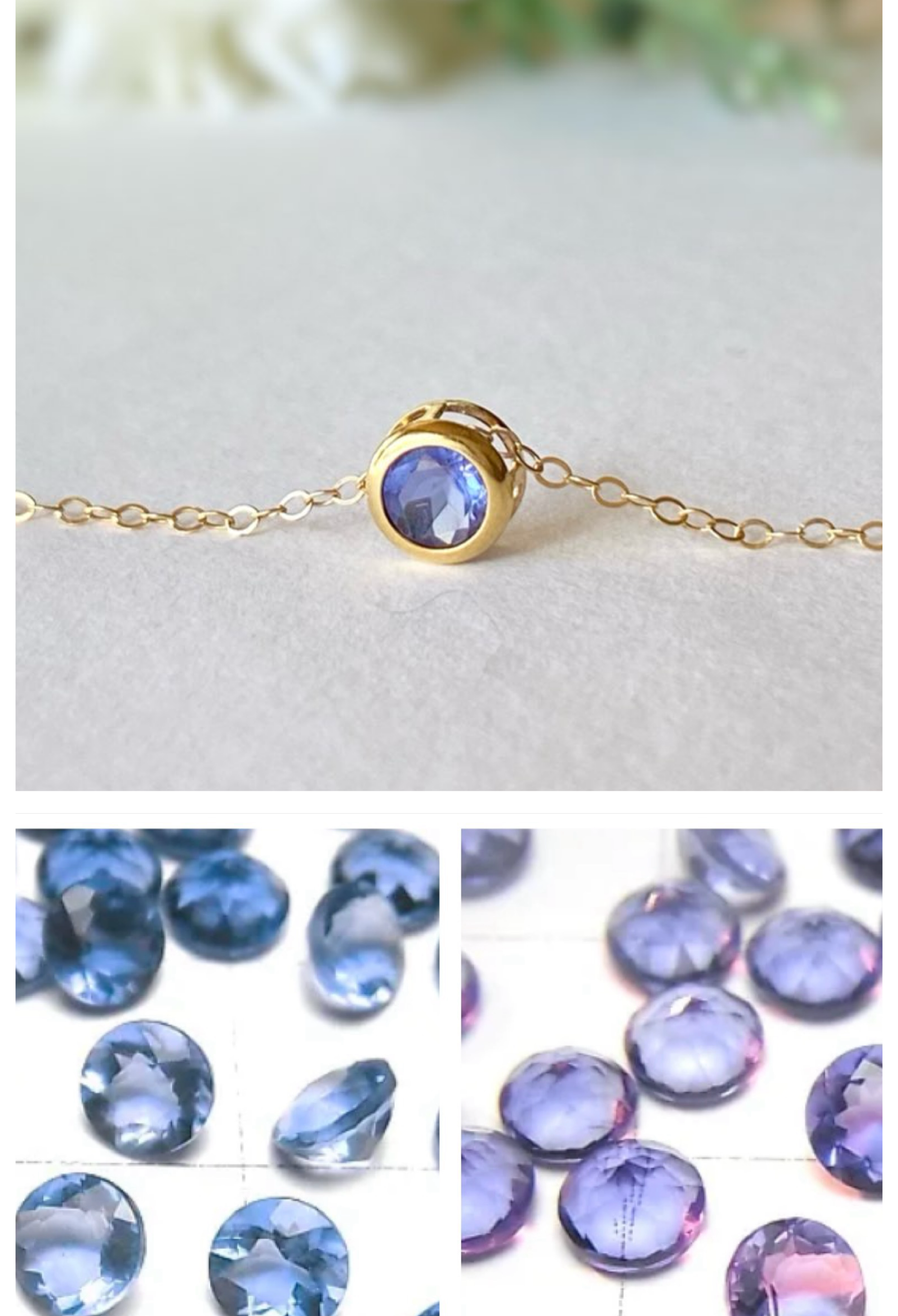 宝石質 5mm カラーチェンジフローライトAAAのベゼルネックレス 蛍石 14kgf/sv925 希少