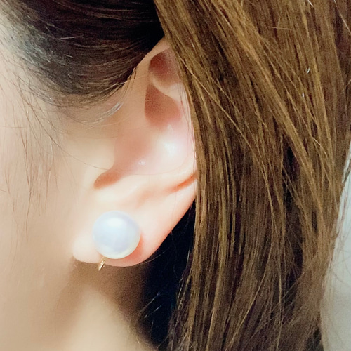計6点　本真珠　淡水パール　ピアス シンプル 大粒 大粒パール✨11mm〜11.8mm AAA(3Aパール) 大粒シンプル淡水パール