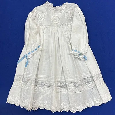 人形用花刺繍レース飾りワンピース（No.1707）