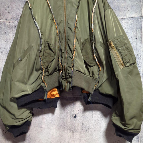 Bオリジナル リメイク オーバーサイズ ドッキング MA-1フライト