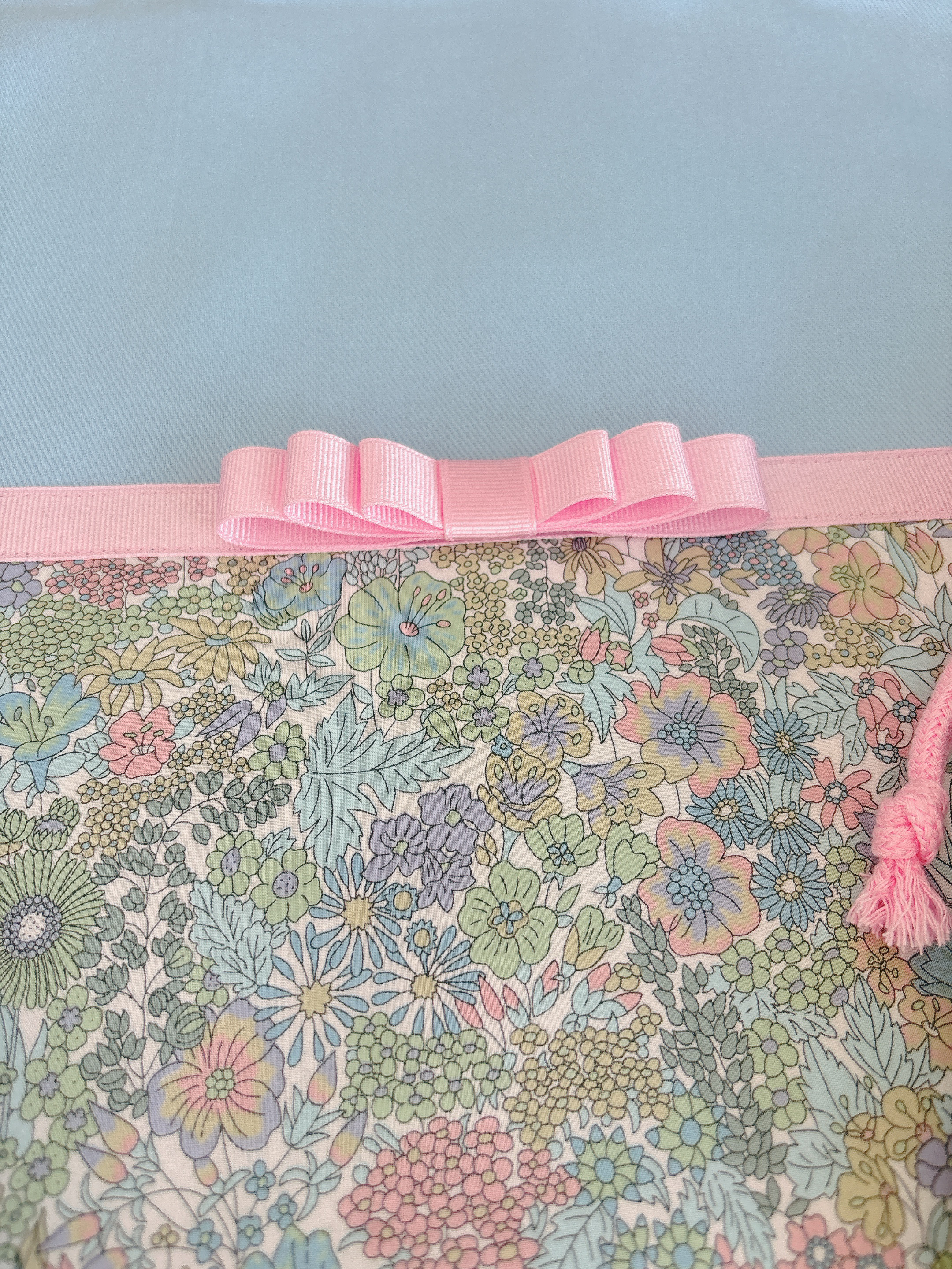 [入園入学3点セット]サックス×リバティ/マーガレットアニー・ライトピンクグログランリボン