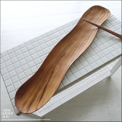 チーク材 長皿Snake60cm 木皿 寿司皿 平皿 前菜皿 ロングプレート 木の皿 お皿 和食器 無垢材食器 7枚目の画像