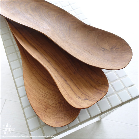 チーク材 長皿Snake60cm 木皿 寿司皿 平皿 前菜皿 ロングプレート 木の皿 お皿 和食器 無垢材食器 6枚目の画像