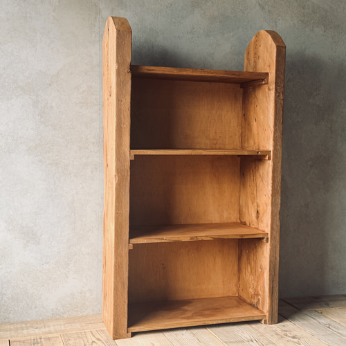 ヴィンテージ　本棚　シェルフ　古材　ヘリンボーン　アンティーク 1点もの ヴィンテージ 本棚 シェルフ 古材 ヘリンボーン アンティーク 1