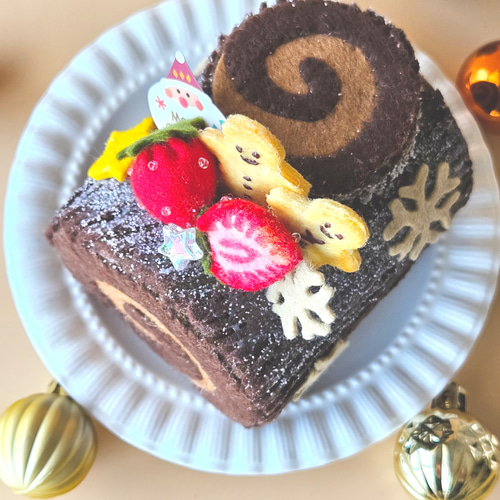 オブジェ フェルトクリスマスチョコレート ブッシュドノエル その他