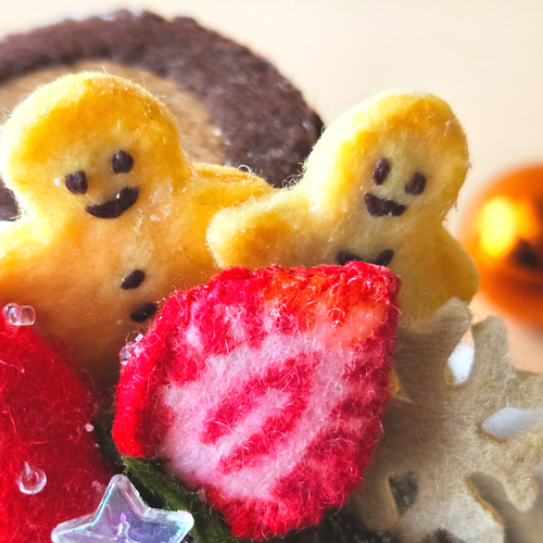 オブジェ フェルトクリスマスチョコレート ブッシュドノエル その他