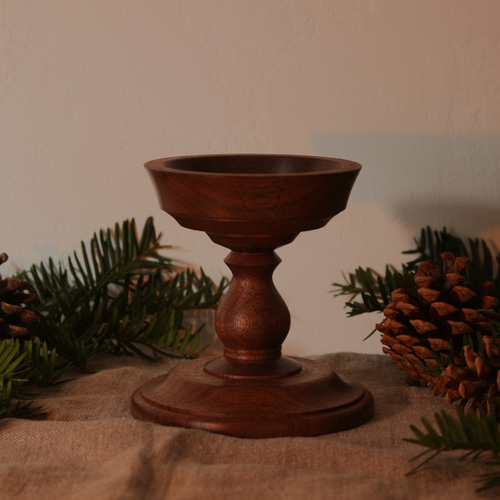 木のキャンドルスタンド（ウォールナット） キャンドル・キャンドル