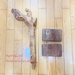 流木インテリア 自由にアレンジできる流木板のウォールシェルフ ラック ディスプレイ 壁掛け 棚 北欧 N3 15枚目の画像