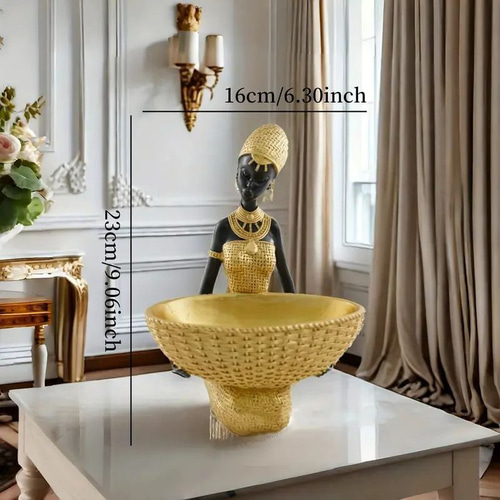 オブジェ アフリカ エスニック トレイ 付き おしゃれ シンプル