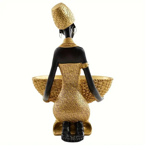 オブジェ アフリカ エスニック トレイ 付き おしゃれ シンプル