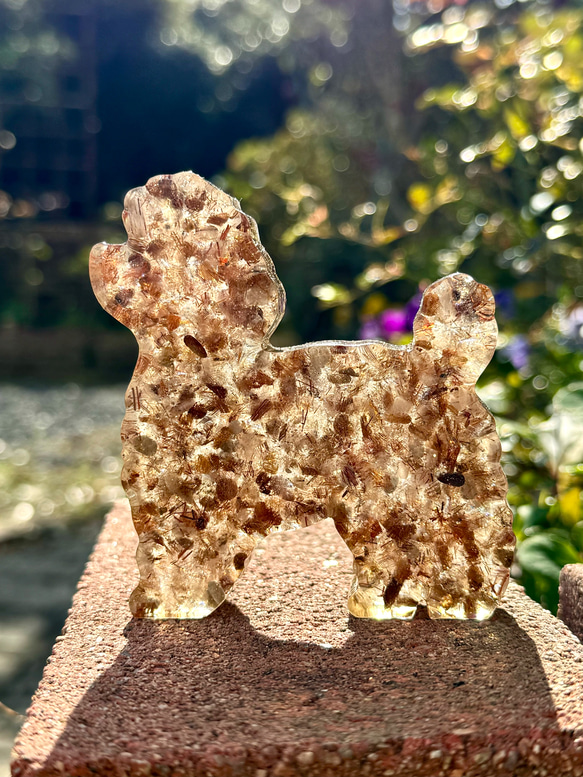 トイプードル天然石置物 レジンの置物 その他置物 toymuni 通販